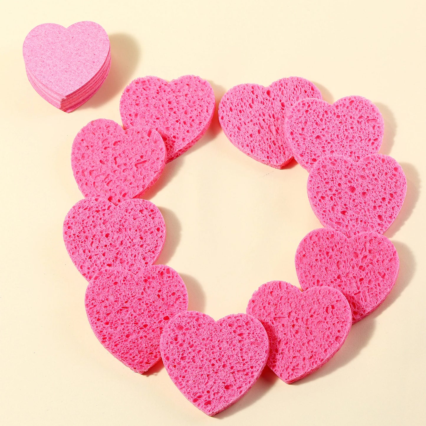 Éponge Démaquillante Forme Coeur – Avec Coffret